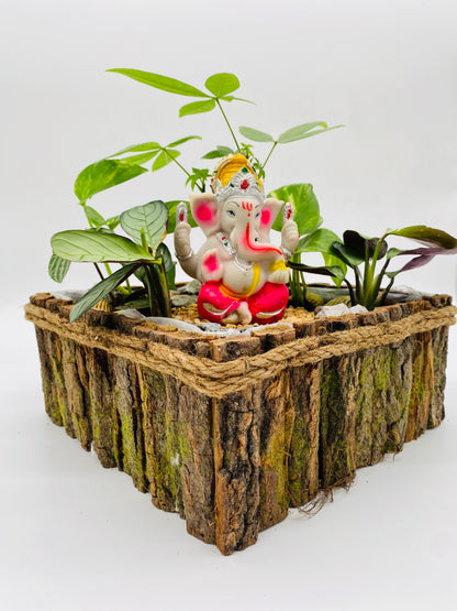 Ganesha with Calathea