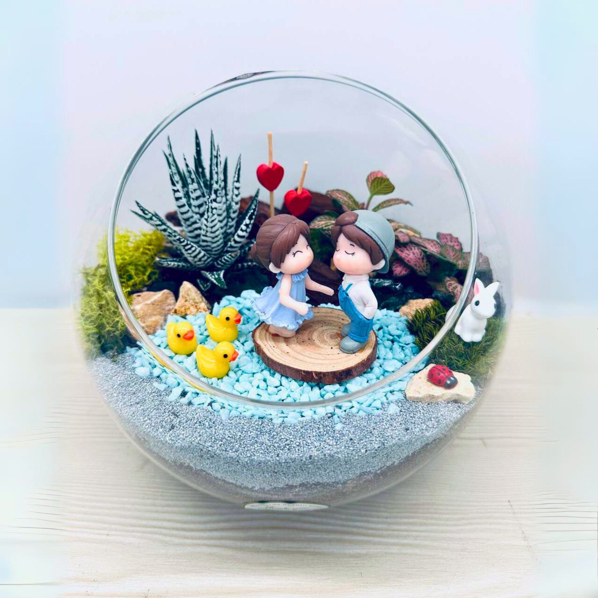 Romantic Glass Bowl Terrarium