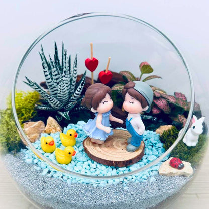 Romantic Glass Bowl Terrarium