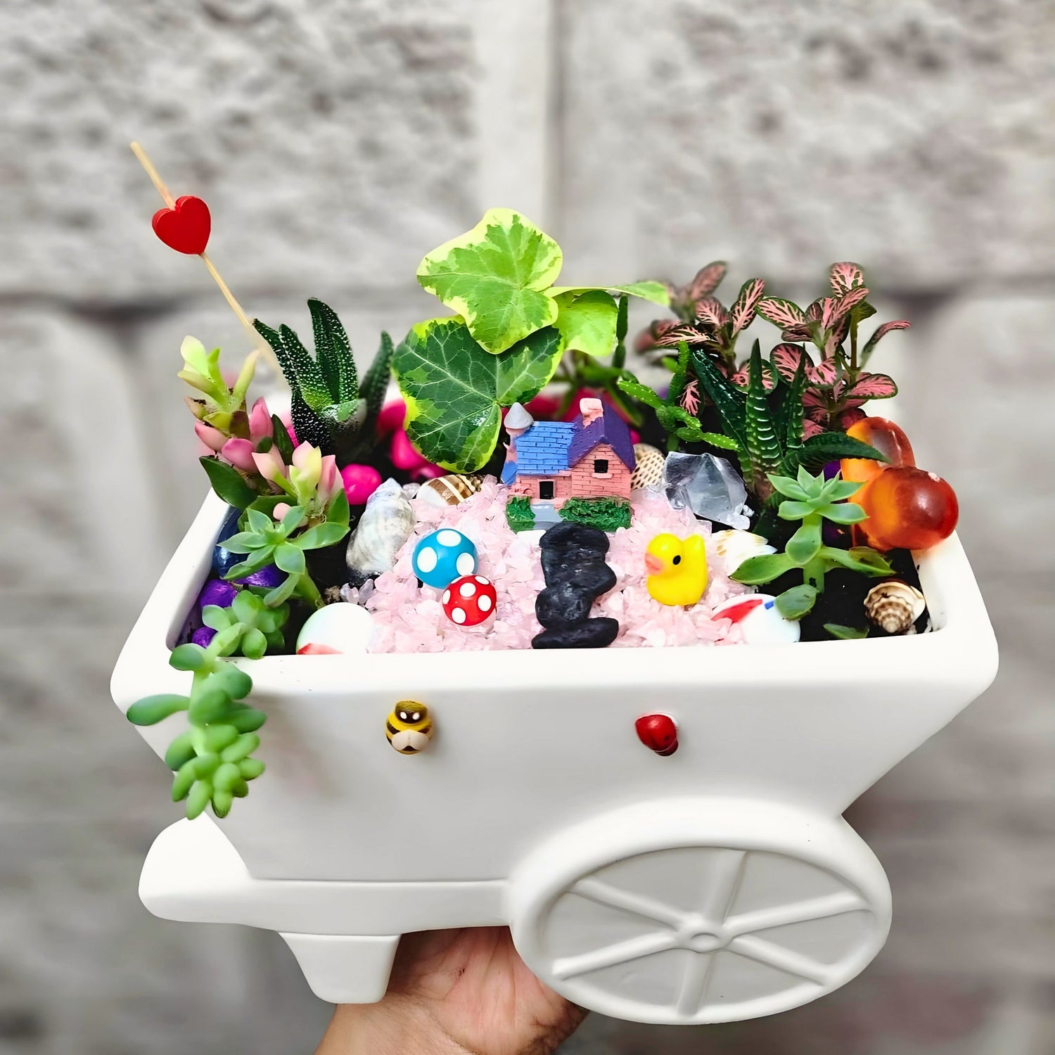 Serene Terrarium on a Trolley