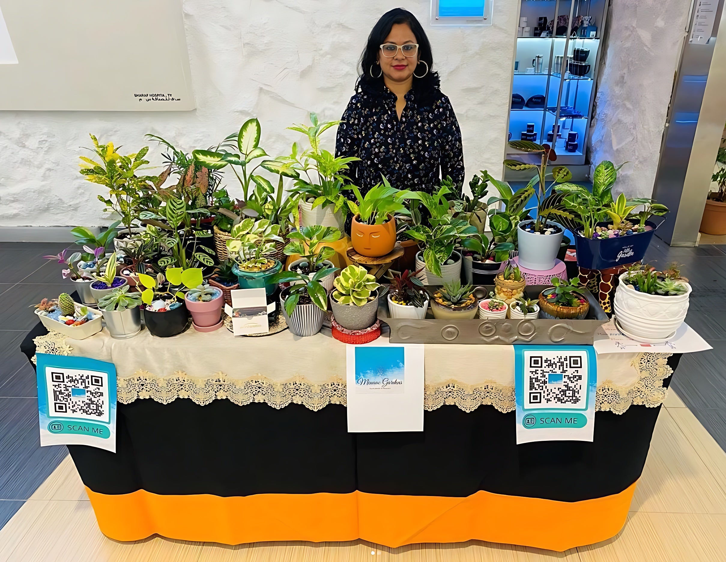 meenakshi selling indoor plants in dubai